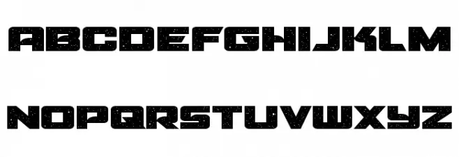 Starcruiser Expanded Schriftart Kleinbuchstaben