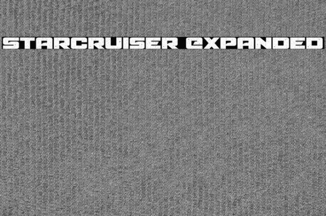Starcruiser Expanded Font examples