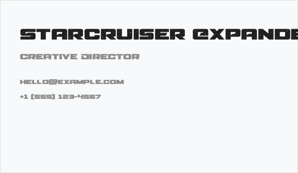Starcruiser Expanded Business Card