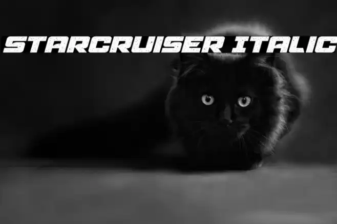 Starcruiser Italic Font examples