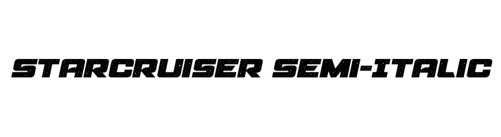 Starcruiser Semi-Italic  baixar fontes gratis
