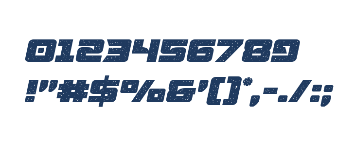 Starcruiser Semi-Italic Other Characters
