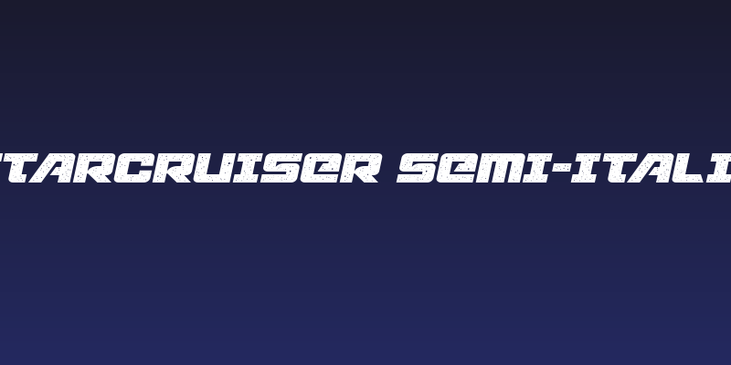 Starcruiser Semi-Italic Social Header