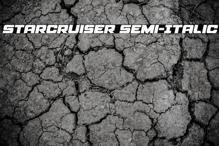 Starcruiser Semi-Italic Example 1