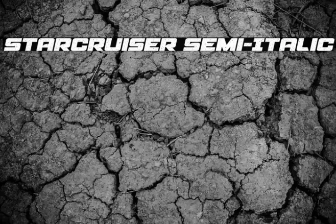 Starcruiser Semi-Italic Font examples