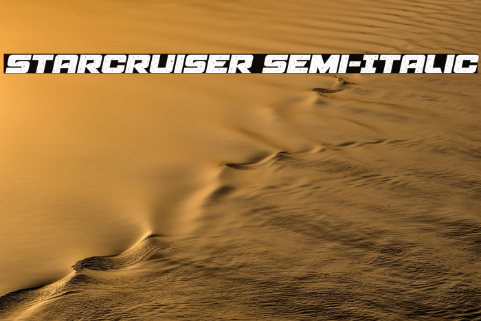 Starcruiser Semi-Italic Example 2