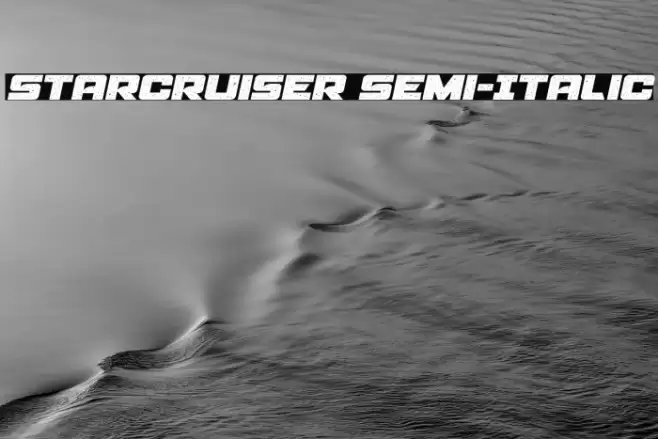 Starcruiser Semi-Italic Font examples