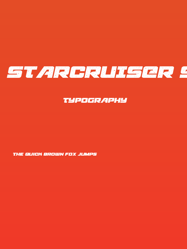 Starcruiser Semi-Italic Poster
