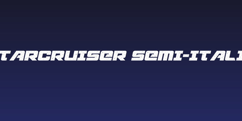 Starcruiser Semi-Italic Social Header