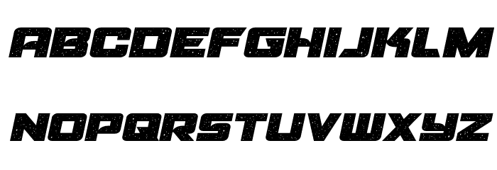 Starcruiser Semi-Italic Font LOWERCASE
