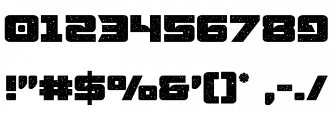 Starcruiser Font OTHER CHARS