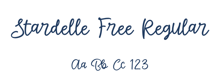 Stardelle Free Regular Font Preview