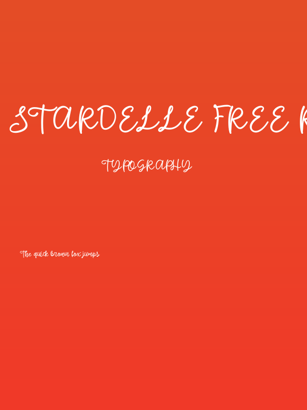 Stardelle Free Regular Poster