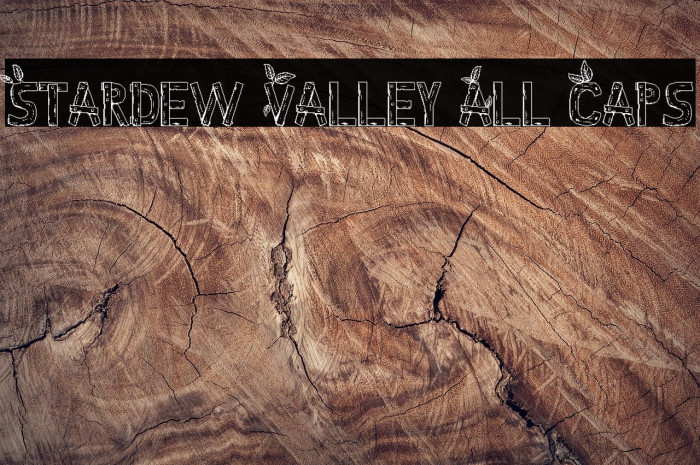 Stardew Valley All Caps Font examples