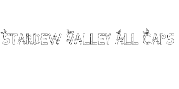 Stardew Valley All Caps Logo