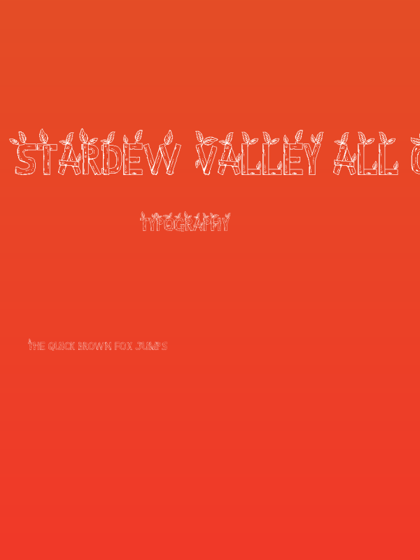Stardew Valley All Caps Poster