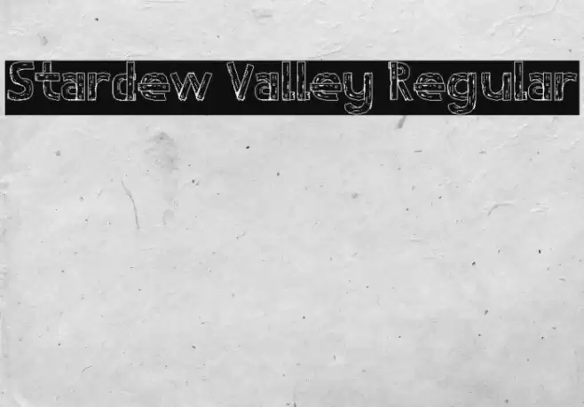 Stardew Valley Regular Font examples