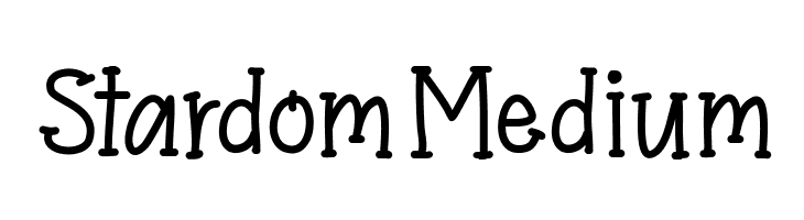 Stardom Medium  Free Fonts Download