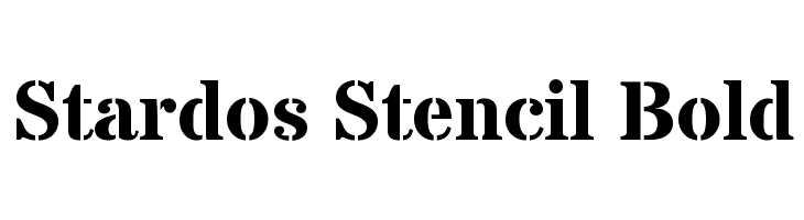 Stardos Stencil Bold  Frei Schriftart Herunterladen