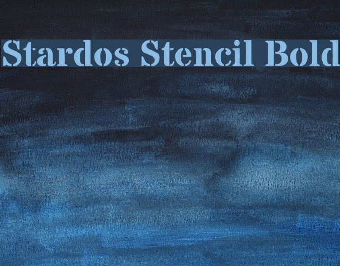 Stardos Stencil Bold Font examples
