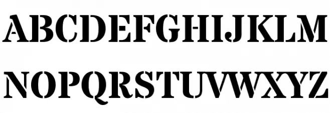 Stardos Stencil Bold Schriftart Groß