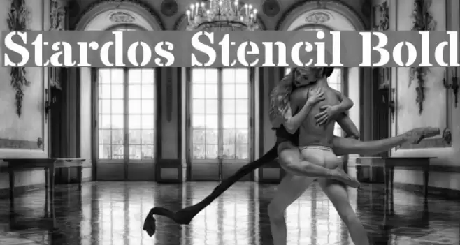 Stardos Stencil Bold Font examples