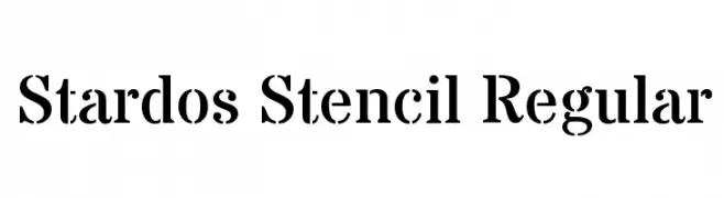 Stardos Stencil Regular 