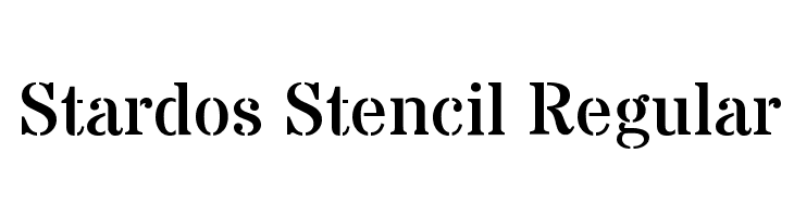 Stardos Stencil Regular  Frei Schriftart Herunterladen
