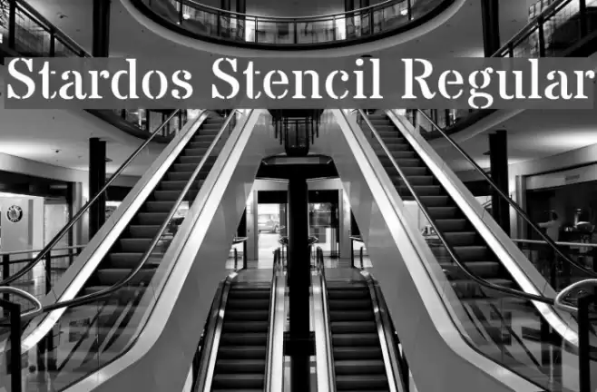 Stardos Stencil Regular Font examples