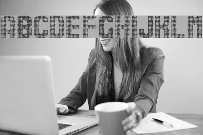 Stardots Font examples