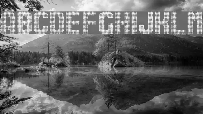 Stardots Font examples