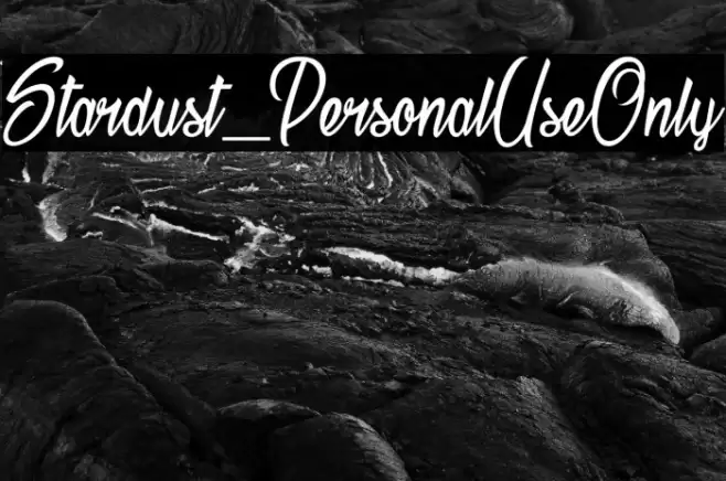 Stardust_PersonalUseOnly Font examples