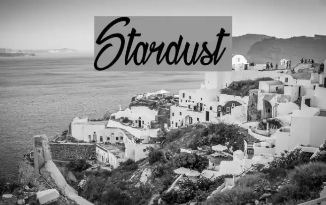 Stardust Font examples
