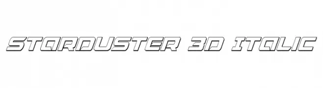 Starduster 3D Italic 