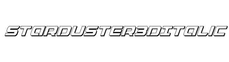 Starduster 3D Italic  免费字体下载