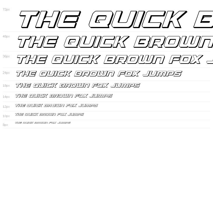 Starduster 3D Italic Waterfall