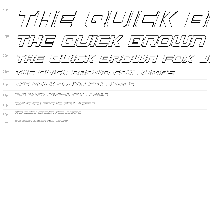 Starduster 3D Italic Waterfall