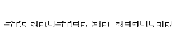 Starduster 3D Regular  les polices de caractères gratuit tlcharger