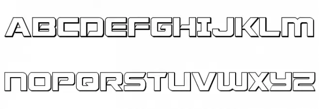 Starduster 3D Regular Font Litere mari