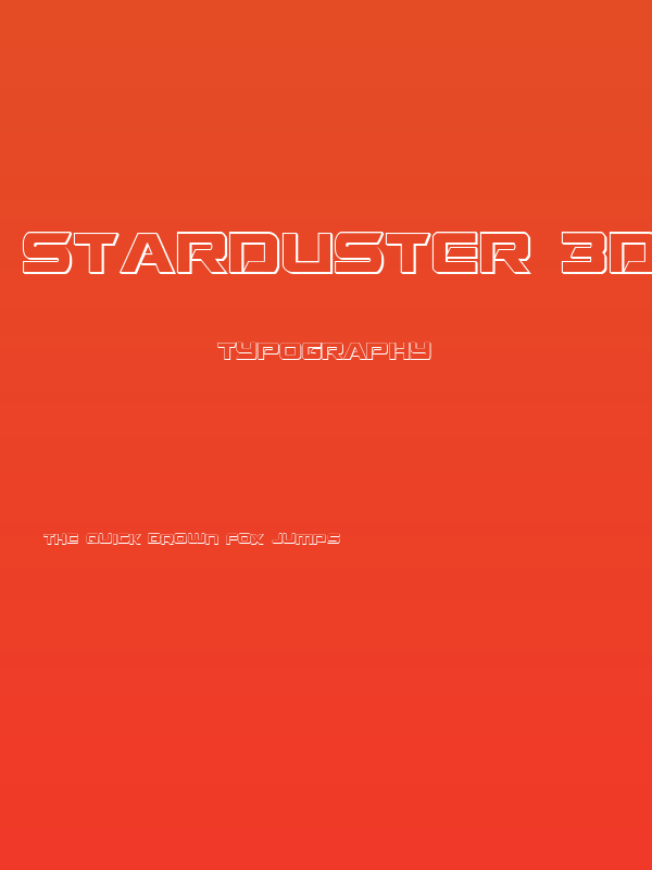 Starduster 3D Regular Poster