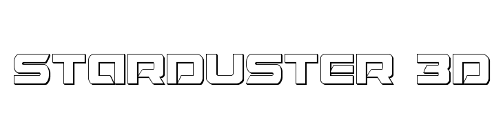 Starduster 3D  免费字体下载