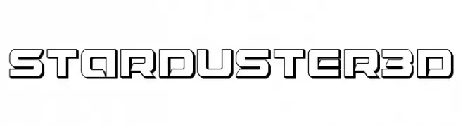 Starduster 3D  नि: शुल्क फ़ॉन्ट्स डाउनलोड