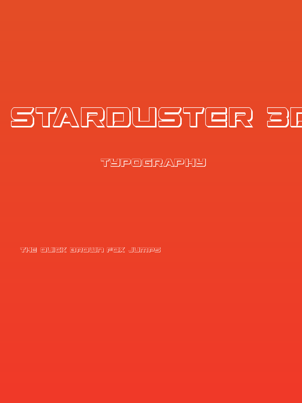 Starduster 3D Poster