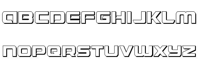 Starduster 3D Font LOWERCASE