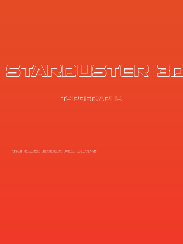 Starduster 3D Poster