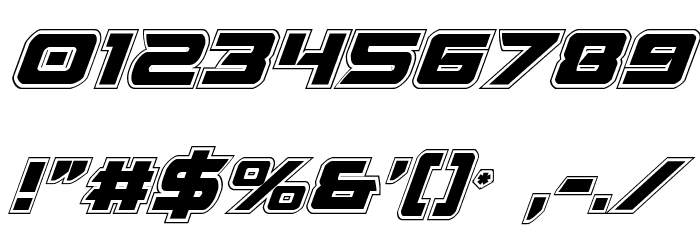Starduster Academy Italic Font OTHER CHARS