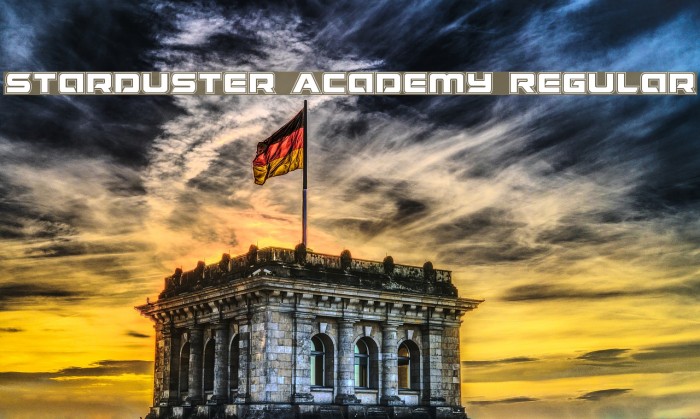 Starduster Academy Regular Font examples