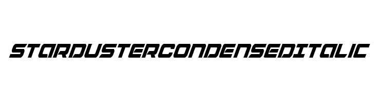 Starduster Condensed Italic  font caratteri gratis