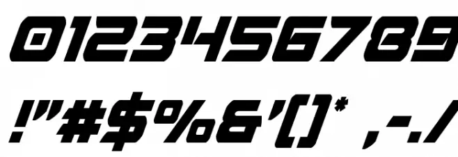 Starduster Condensed Italic Font OTHER CHARS