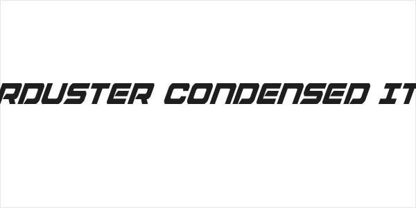 Starduster Condensed Italic Logo